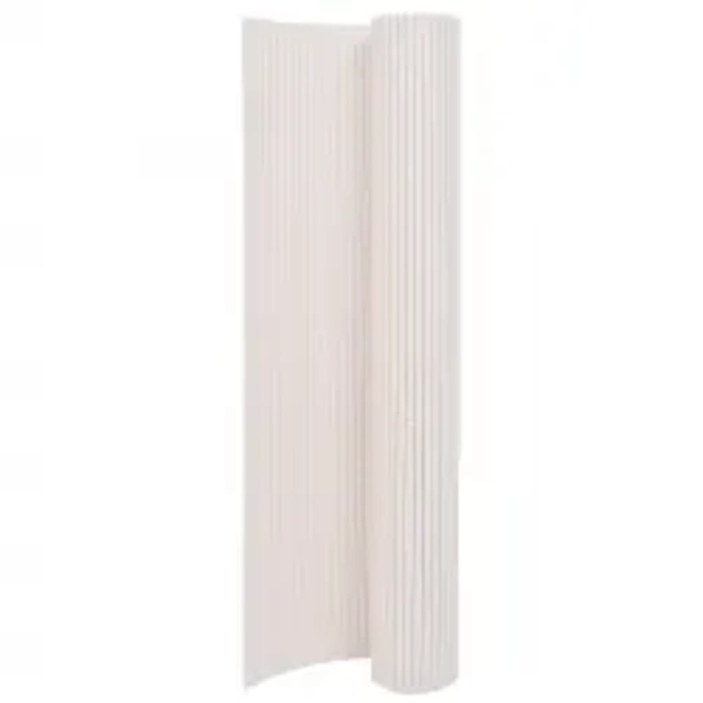 Double-Sided Garden Fence 110x500 cm White