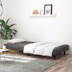 2-Seater Sofa Bed Dark Grey Velvet