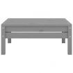 Garden Footstool Grey Solid Pinewood