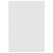 TV Cabinet High Gloss White 146.5x35x50 cm Engineered Wood