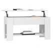 Coffee Table White 101x49x52 cm Engineered Wood