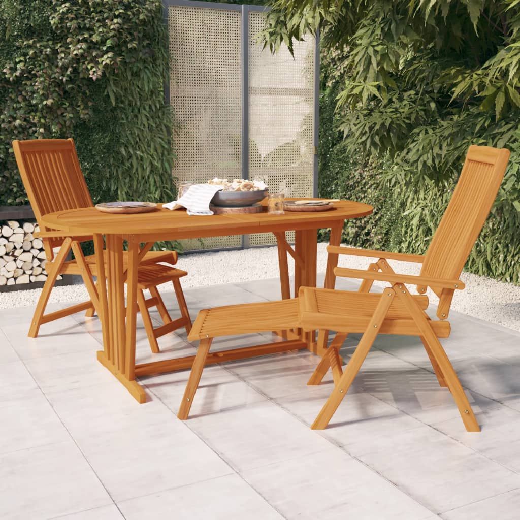 Garden Table 160x85x75 cm Solid Wood Eucalyptus