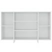 Sideboard High Gloss White 120x30x75 cm Engineered Wood