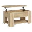 Coffee Table Sonoma Oak 79x49x41 cm Engineered Wood