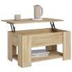 Coffee Table Sonoma Oak 79x49x41 cm Engineered Wood