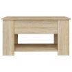 Coffee Table Sonoma Oak 79x49x41 cm Engineered Wood