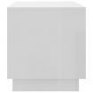 TV Cabinet High Gloss White 102x41x44 cm Engineered Wood