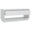 TV Cabinet High Gloss White 102x41x44 cm Engineered Wood