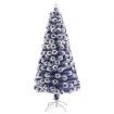 Artificial Christmas Tree with LED White&Blue 150 cm Fibre Optic