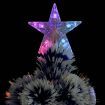 Artificial Christmas Tree with LED White&Blue 150 cm Fibre Optic