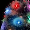Artificial Christmas Tree with LED White&Blue 150 cm Fibre Optic