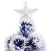 Artificial Christmas Tree with LED White&Blue 150 cm Fibre Optic