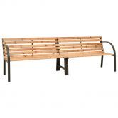 Twin Garden Bench 241 cm Solid Wood Chinese Fir