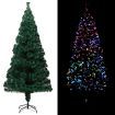 Artificial Christmas Tree with Stand Green 210 cm Fibre Optic