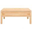 Garden Footstool Solid Pinewood