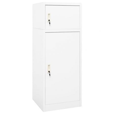 Saddle Cabinet White 53x53x140 cm Steel
