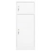 Saddle Cabinet White 53x53x140 cm Steel