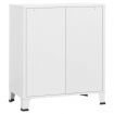 Industrial Drawer Cabinet White 78x40x93 cm Metal