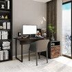 Computer Office Desk Bookcase Laptop Study Writing Table Bookshelf Workstation Shelving Storage Unit Modern with Drawers Shelves