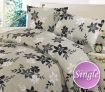 Single Sized Bed Quilt Cover / Pillowcase Set - Floral Breeze Design 180TC