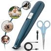 Dog Grooming Cordless Pet Hair Clipper with Scissors Comb Cleaning Brush and USB Cable Silent Rechargeable Shaving Tool for Dogs Cat Hair