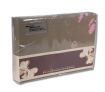 Queen Sized Bed Quilt Cover / Pillowcase Set - Classic Pink Flowers Design on Pale Brown 180TC