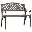 Garden Bench 102 cm Cast Aluminium Bronze