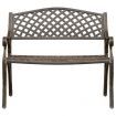 Garden Bench 102 cm Cast Aluminium Bronze