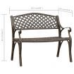 Garden Bench 102 cm Cast Aluminium Bronze