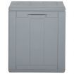 Garden Storage Box 90L Grey PP Rattan