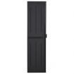 Garden Storage Cabinet Black 65x45x172 cm PP Rattan