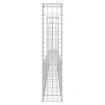 U-shape Gabion Basket with 3 Posts Iron 260x20x100 cm