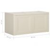 Cushion Box Vanilla Ice 86x40x42 cm 85 L