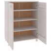 Shoe Cabinet "HAMAR" White 85x40x108 cm Solid Wood Pine