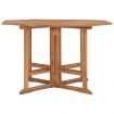 Folding Garden Dining Table 110x110x75 cm Solid Wood Teak