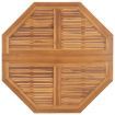 Folding Garden Dining Table 110x110x75 cm Solid Wood Teak