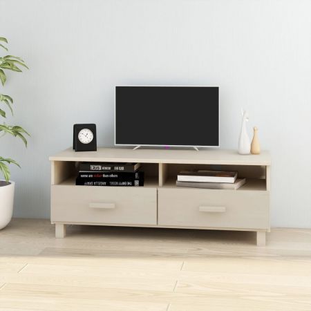 TV Cabinet "HAMAR" Honey Brown 106x40x40 cm Solid Wood Pine
