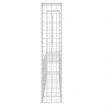 U-shape Gabion Basket with 2 Posts Iron 140x20x100 cm