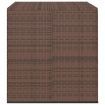 Garden Cushion Box PE Rattan 100x97.5x104 cm Brown