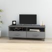 TV Cabinet "HAMAR" Dark Grey 106x40x40 cm Solid Wood Pine