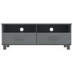 TV Cabinet "HAMAR" Dark Grey 106x40x40 cm Solid Wood Pine