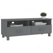 TV Cabinet "HAMAR" Dark Grey 106x40x40 cm Solid Wood Pine