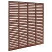 Louver Fence WPC 180x180 cm Brown