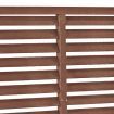 Louver Fence WPC 180x180 cm Brown