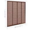 Louver Fence WPC 180x180 cm Brown