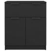 Sideboard Black 60x30x70 cm Engineered Wood