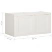 Cushion Box Angora White 86x40x42 cm 85 L