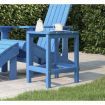 Garden Adirondack Table Aqua Blue 38x38x46 cm HDPE