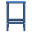 Garden Adirondack Table Aqua Blue 38x38x46 cm HDPE