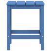 Garden Adirondack Table Aqua Blue 38x38x46 cm HDPE